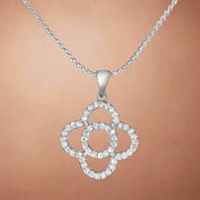 Silver pendant with chain